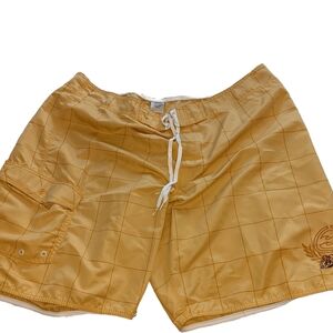 Billabong Mens Swim Trunks Gold Size 44